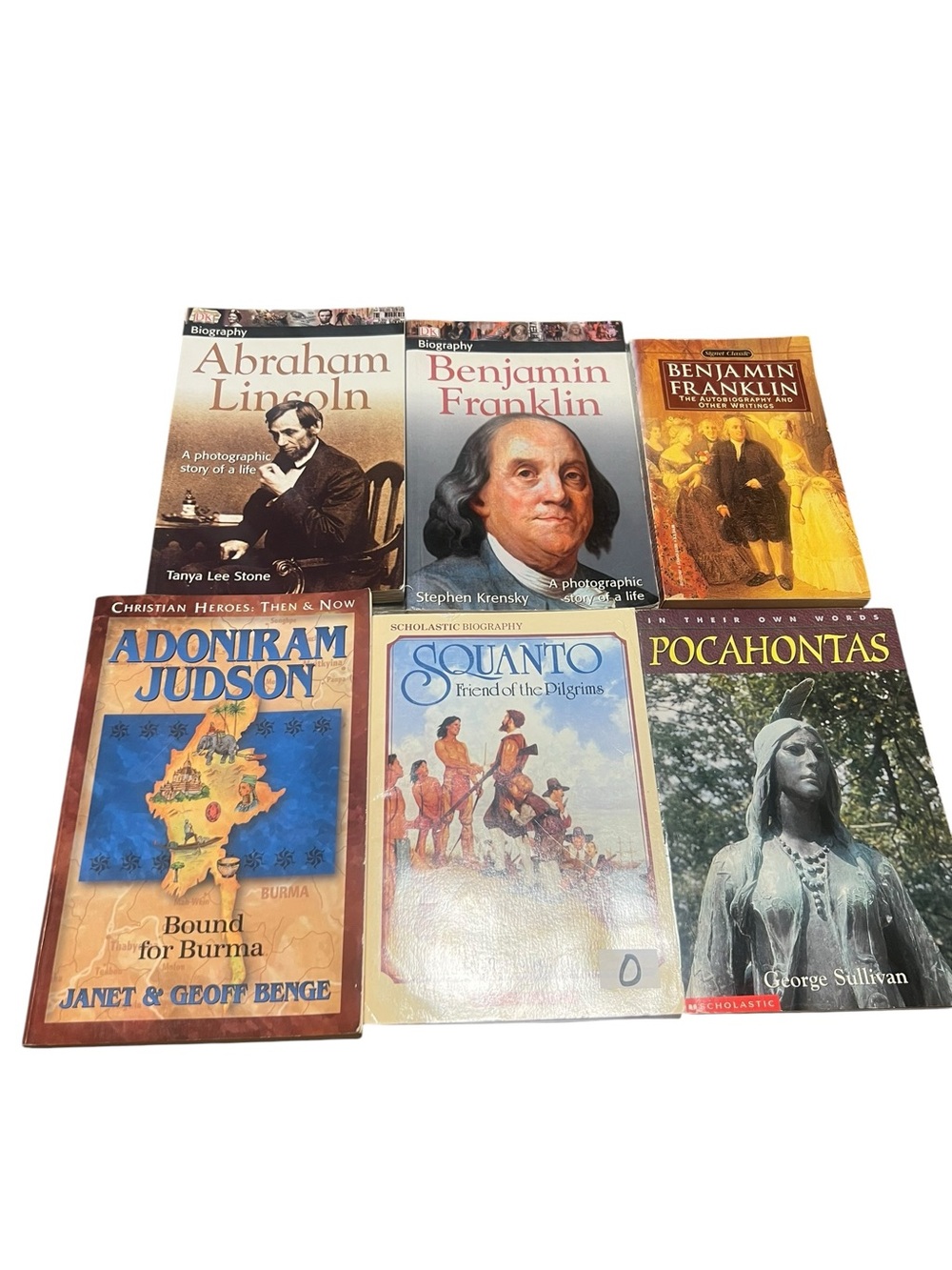 Scholastic & Biography Collection - Mixed History Books Lot of 6 Books